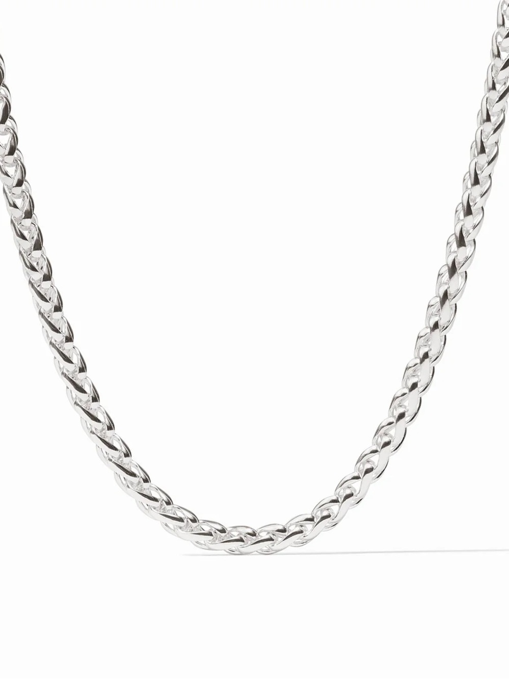 Julie Vos Silver Braided Chain Necklace